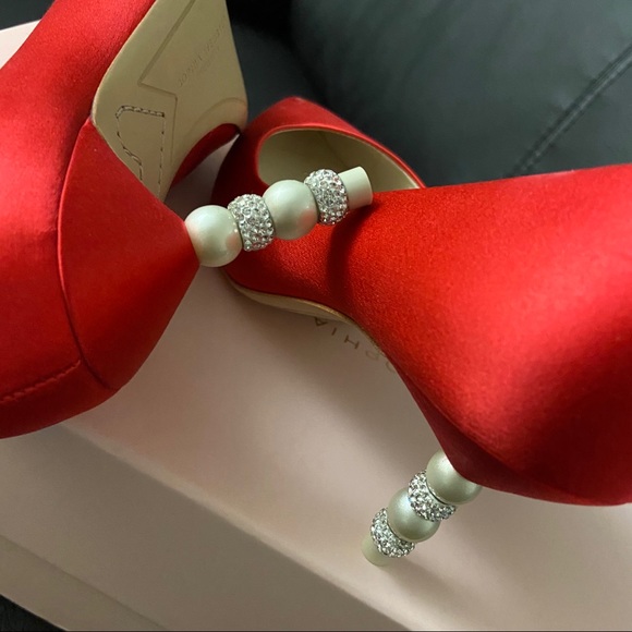 NIB Sophia Webster Coco Crystal Pearl Pumps 70mm - Picture 7 of 12